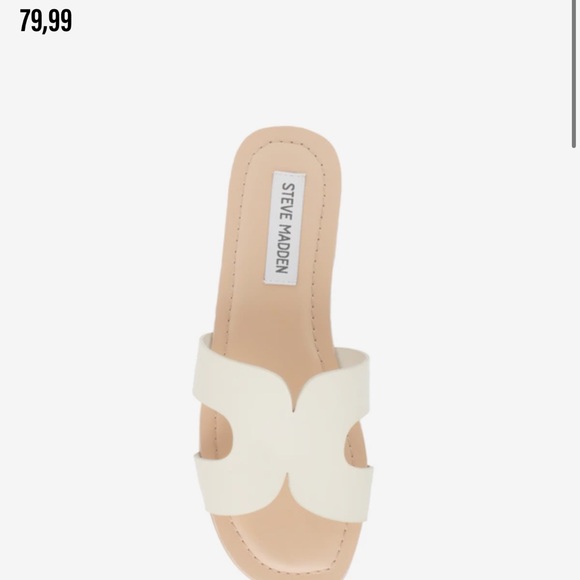Steve Madden slippers zarnia size 8.5 NEW bone leather - Picture 3 of 6